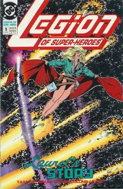 Legion of Super-Heroes, Vol. 4 #9 comic book cover, 1990