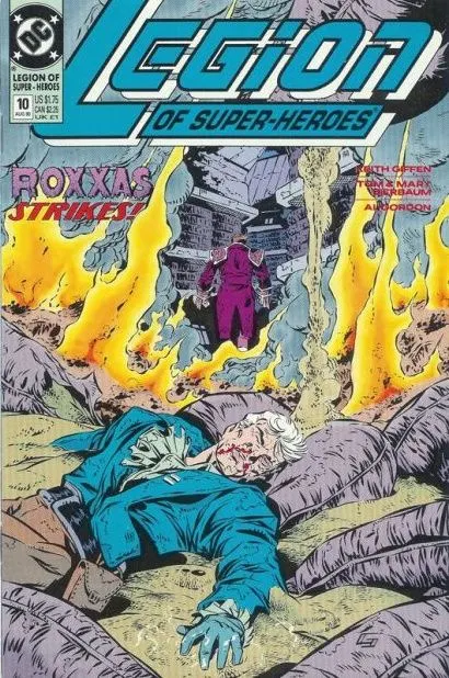 Legion of Super-Heroes, Vol. 4 #10 comic book cover, 1990
