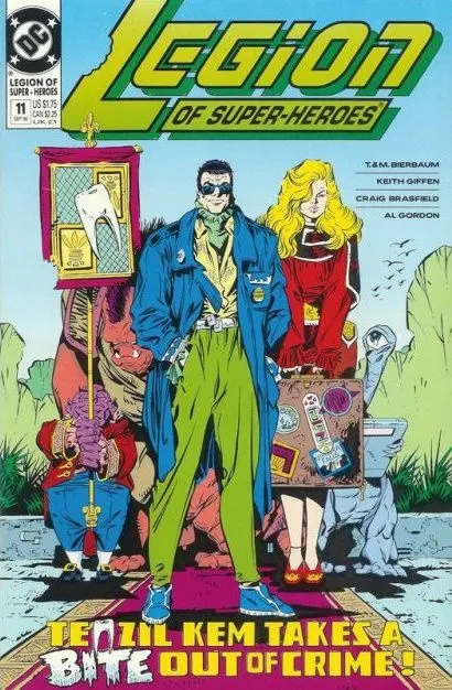 Legion of Super-Heroes, Vol. 4 #11 comic book cover, 1990