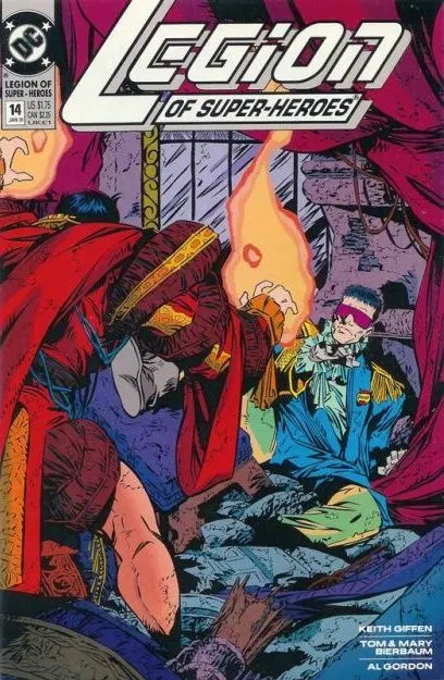 Legion of Super-Heroes, Vol. 4 #14 comic book cover, 1991