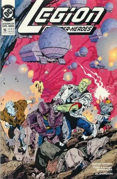 Legion of Super-Heroes, Vol. 4 #15 comic book cover, 1991