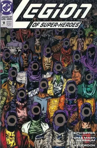 Legion of Super-Heroes, Vol. 4 #18 comic book cover, 1991
