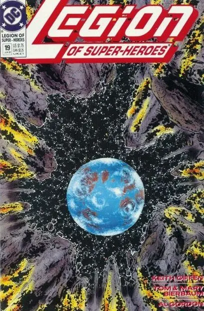Legion of Super-Heroes, Vol. 4 #19 comic book cover, 1991