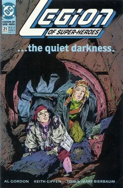 Legion of Super-Heroes, Vol. 4 #21 comic book cover, 1991