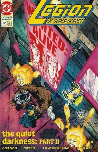 Legion of Super-Heroes, Vol. 4 #22 comic book cover, 1991