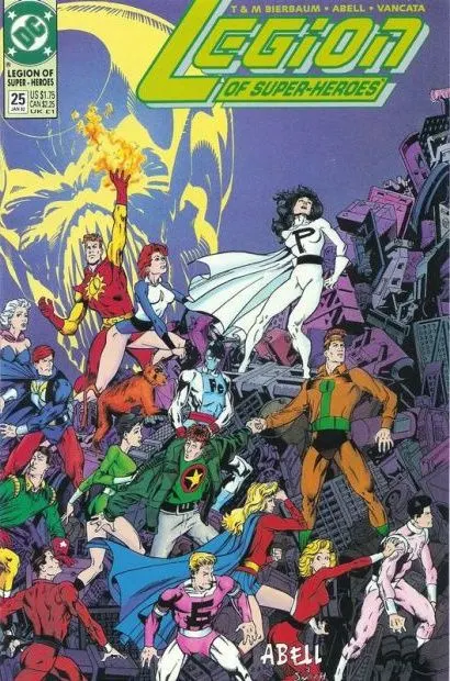 Legion of Super-Heroes, Vol. 4 #25 comic book cover, 1992