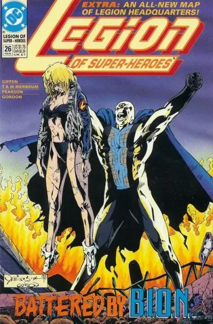Legion of Super-Heroes, Vol. 4 #26 comic book cover, 1992