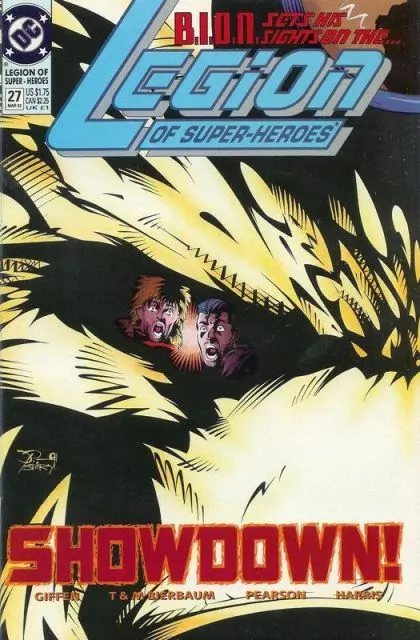 Legion of Super-Heroes, Vol. 4 #27 comic book cover, 1992