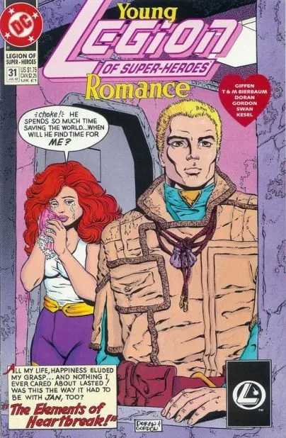 Legion of Super-Heroes, Vol. 4 #31 comic book cover, 1992