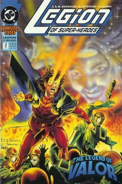 Legion of Super-Heroes, Vol. 4 Annual #2 comic book cover, 1991