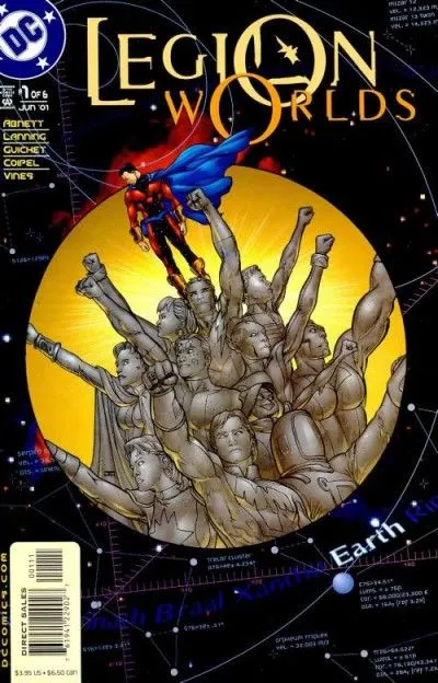 Legion Worlds #1 comic book cover, 2001