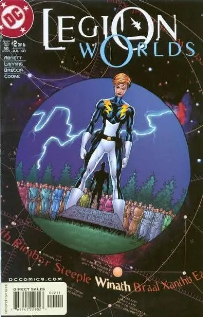 Legion Worlds #2 comic book cover, 2001