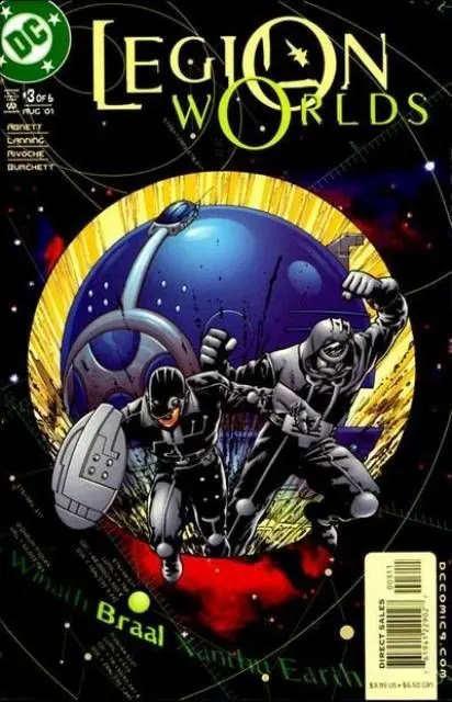 Legion Worlds #3 comic book cover, 2001