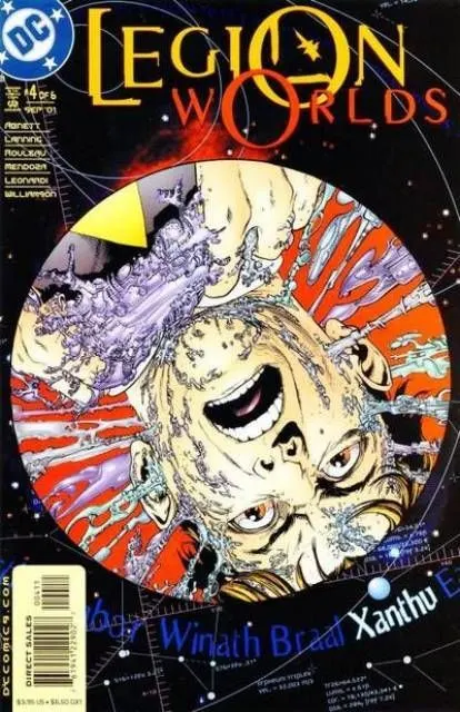 Legion Worlds #4 comic book cover, 2001