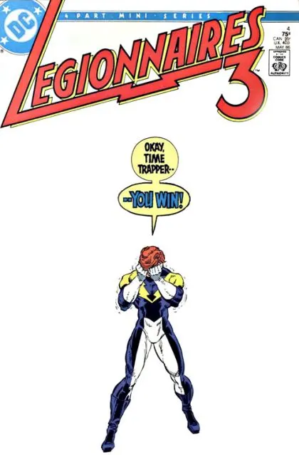 Legionnaires 3 #4 Direct Edition comic book cover, 1986