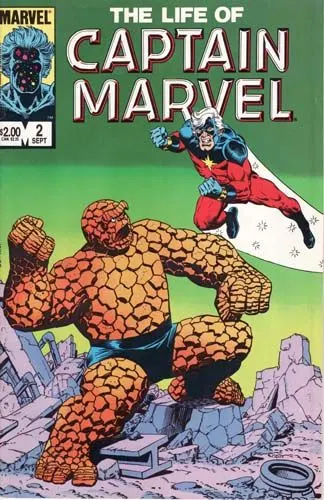 The Life of Captain Marvel, Vol. 1 #2 comic book cover, 1985