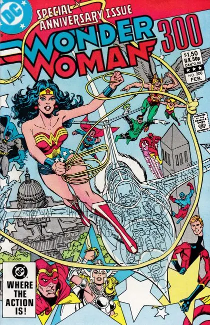 Wonder Woman, Vol. 1 #300 Direct Edition comic book cover, 1983
