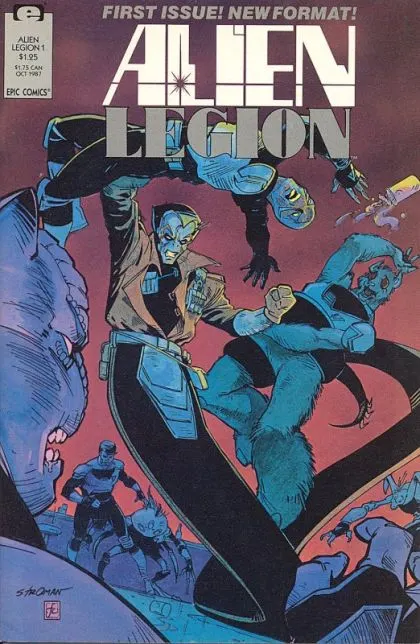Alien Legion, Vol. 2 #1 comic book cover, 1987