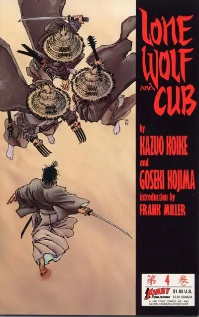 Lone Wolf and Cub #4 comic book cover, 1987