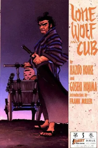 Lone Wolf and Cub #5 comic book cover, 1987