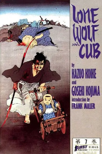 Lone Wolf and Cub #7 comic book cover, 1987