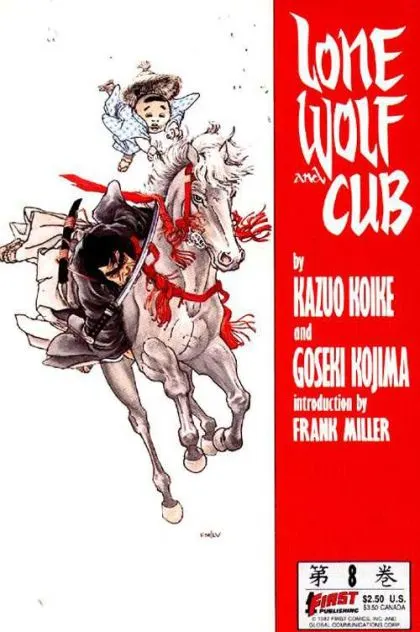 Lone Wolf and Cub #8 comic book cover, 1987