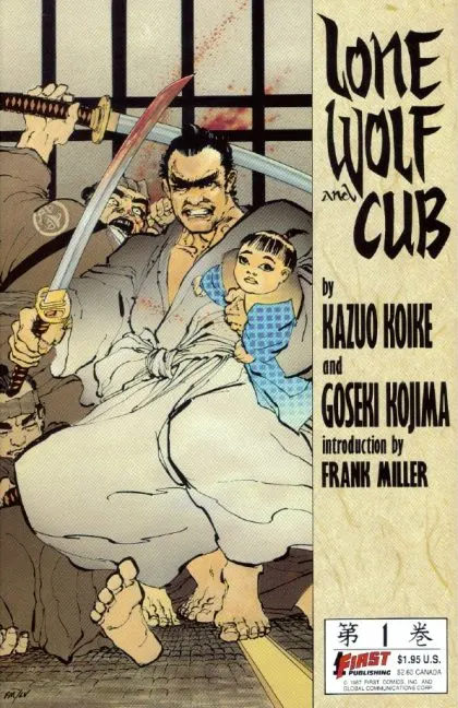 Lone Wolf and Cub #1 2nd Print comic book cover, 1987