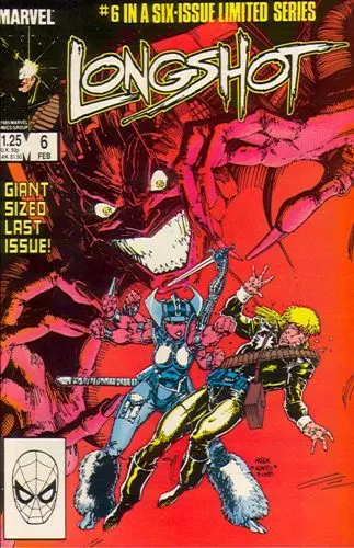 Longshot, Vol. 1 #6 Direct Edition comic book cover, 1986