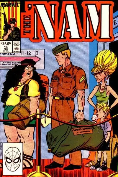 The 'Nam #15 Direct Edition comic book cover, 1988