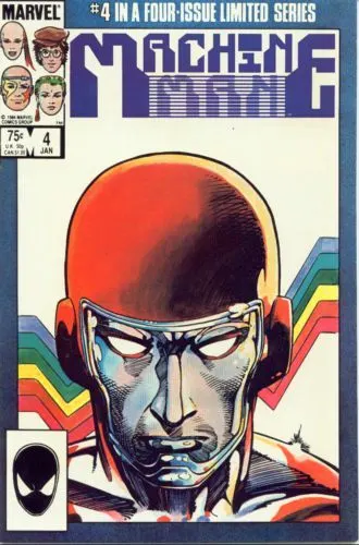 Machine Man, Vol. 2 #4 Direct Edition comic book cover, 1985