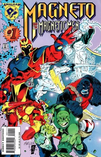Magneto and the Magnetic Men #1 Direct Edition comic book cover, 1996