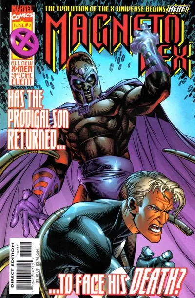 Magneto Rex #2 Direct Edition comic book cover, 1999