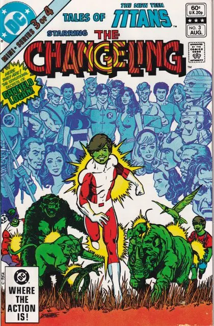 Tales of the New Teen Titans #3 Direct Edition comic book cover, 1982