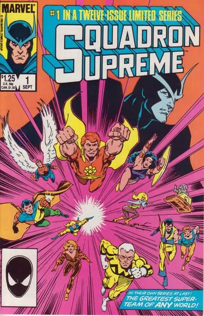 Squadron Supreme, Vol. 1 #1 Direct Edition comic book cover, 1985