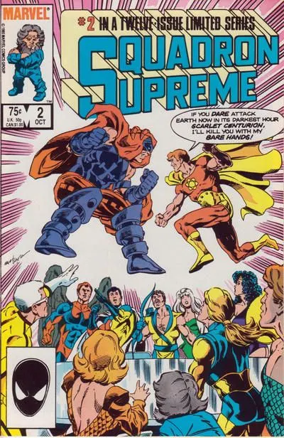 Squadron Supreme, Vol. 1 #2 Direct Edition comic book cover, 1985