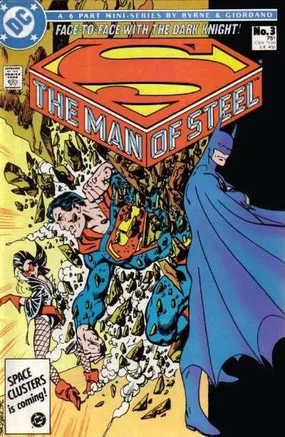 The Man of Steel, Vol. 1 #3 Direct Edition comic book cover, 1986