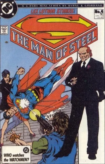 The Man of Steel, Vol. 1 #4 Direct Edition comic book cover, 1986