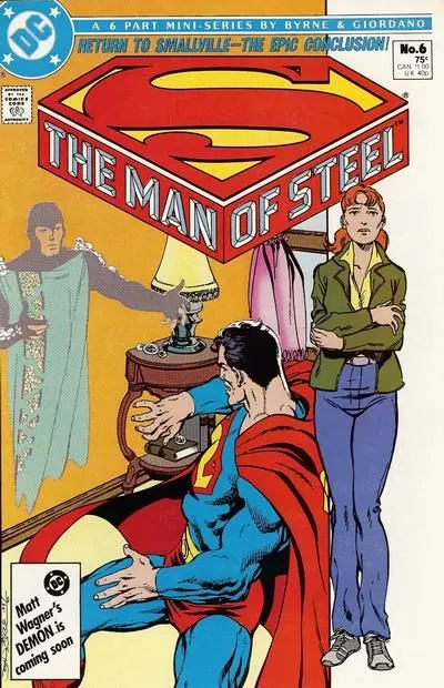 The Man of Steel, Vol. 1 #6 Direct Edition comic book cover, 1986