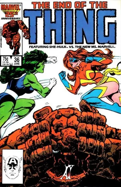 The Thing, Vol. 1 #36 Direct Edition comic book cover, 1986