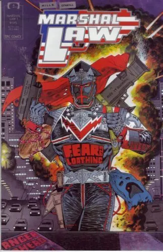 Marshal Law #1 comic book cover, 1987