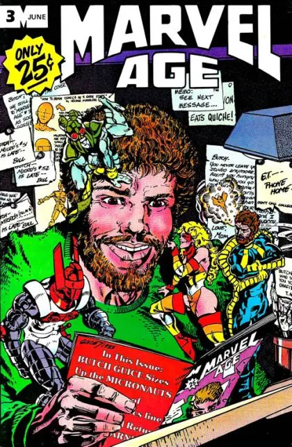 Marvel Age #3 comic book cover, 1983