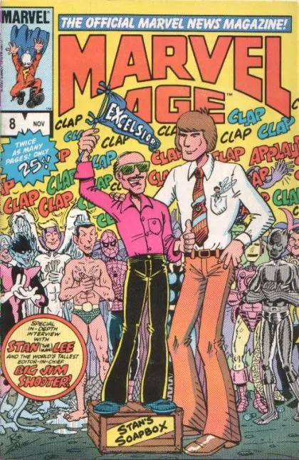Marvel Age #8 comic book cover, 1983