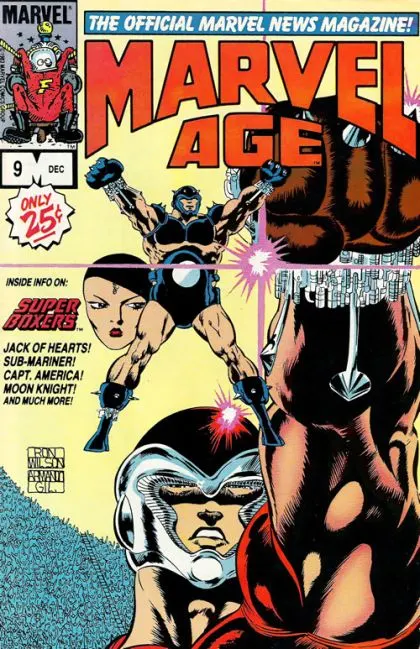 Marvel Age #9 comic book cover, 1983