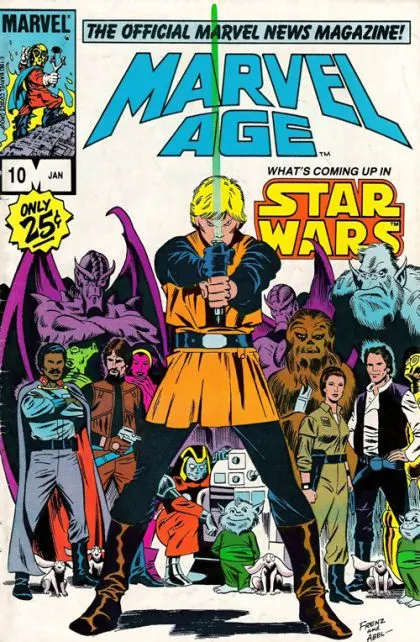 Marvel Age #10 comic book cover, 1984