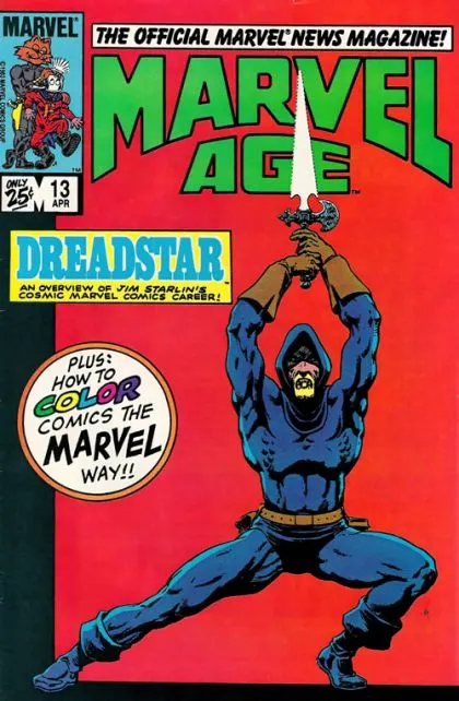 Marvel Age #13 comic book cover, 1984