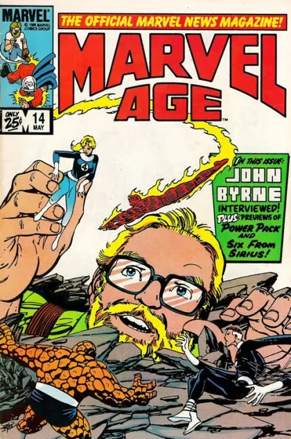 Marvel Age #14 comic book cover, 1984