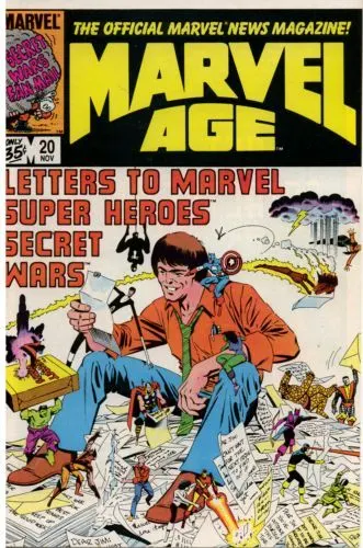 Marvel Age #20 comic book cover, 1984