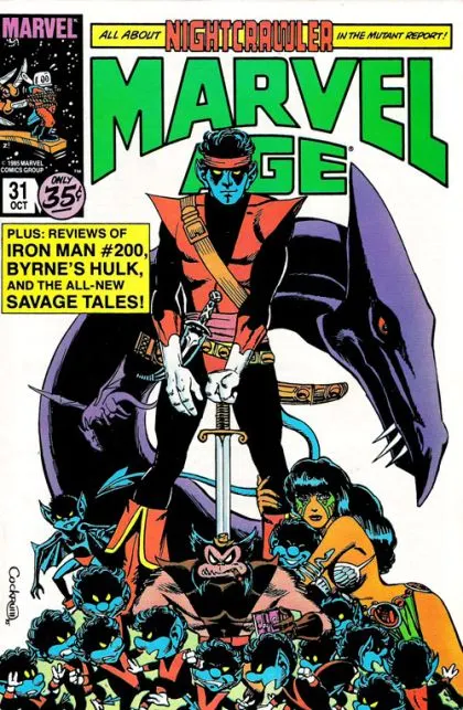 Marvel Age #31 comic book cover, 1985