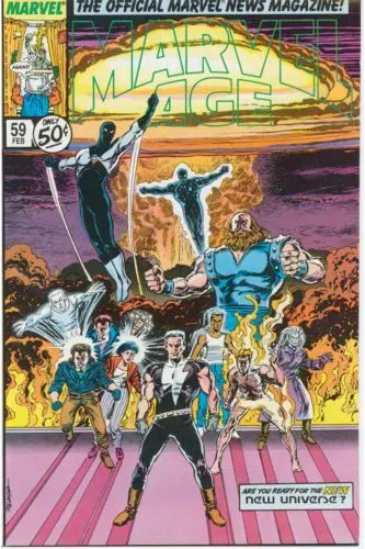 Marvel Age #59 comic book cover, 1988