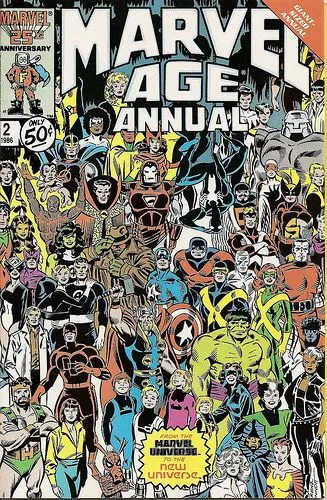 Marvel Age Annual #2 comic book cover, 1986
